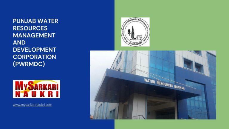 Punjab Water Resources Management and Development Corporation (PWRMDC) Recruitment
