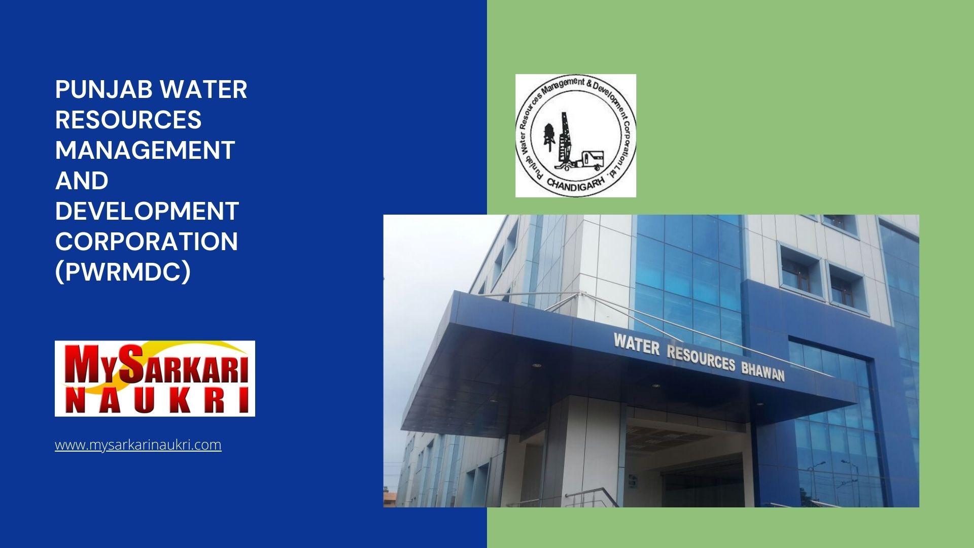 Punjab Water Resources Management and Development Corporation (PWRMDC) Recruitment