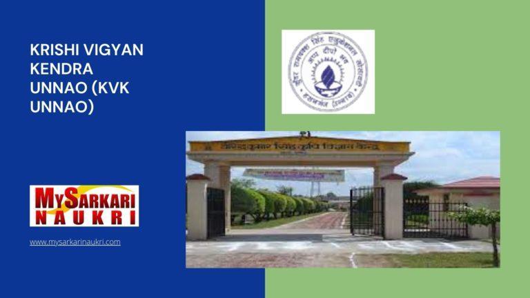 Krishi Vigyan Kendra Unnao (KVK Unnao) Recruitment