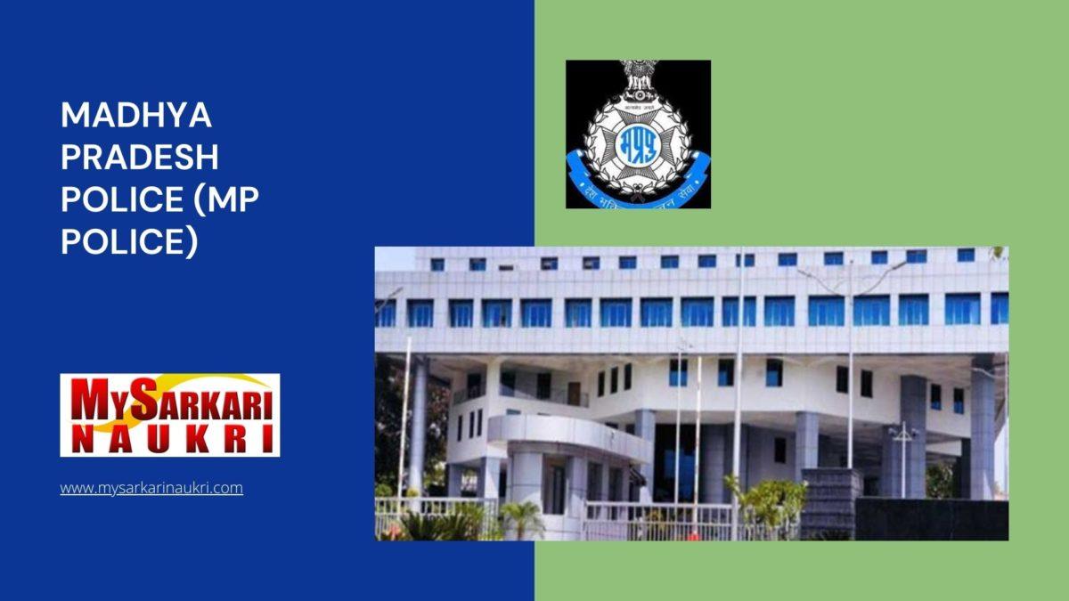 Madhya Pradesh Police (MP Police) Recruitment