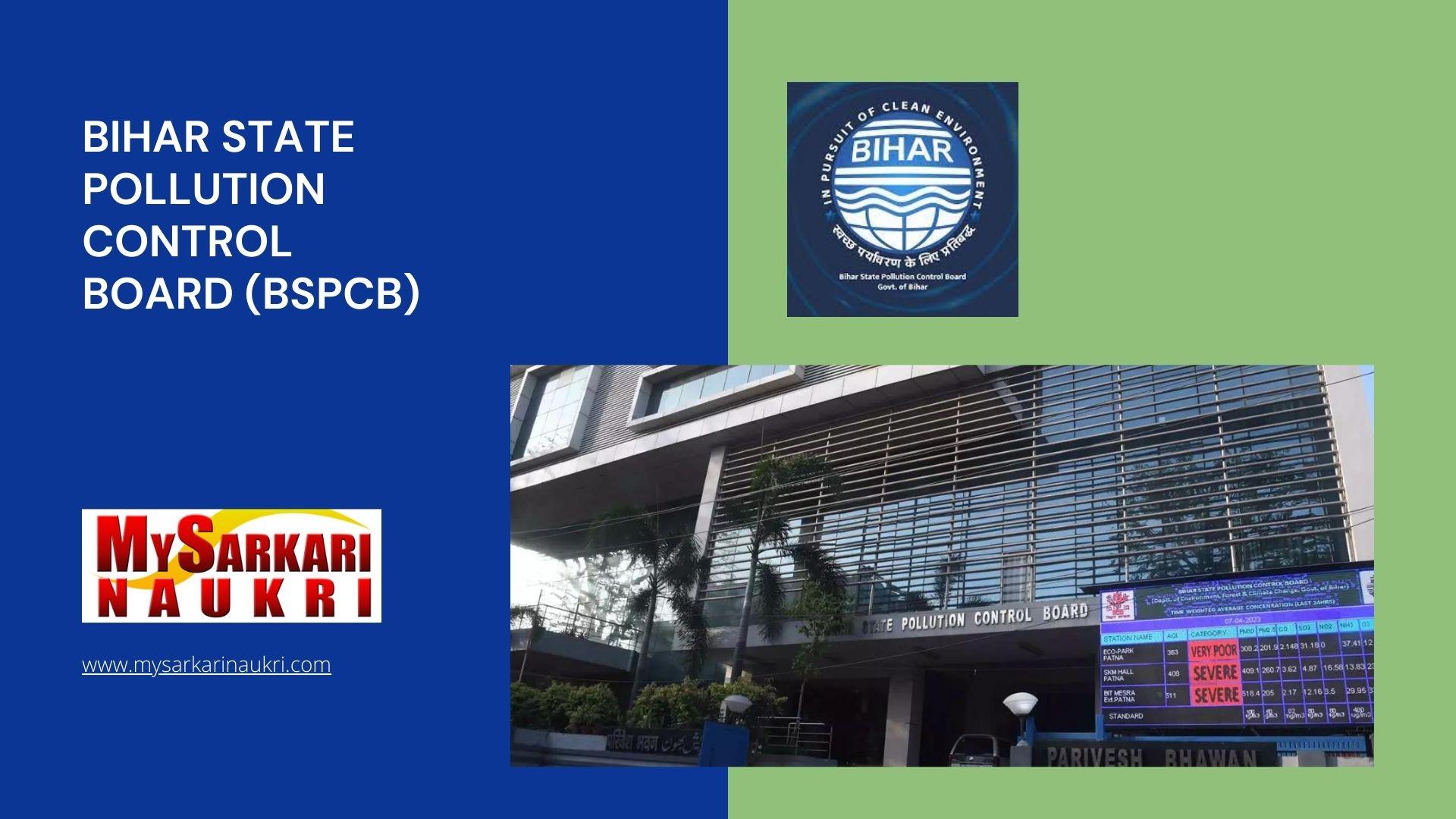 Bihar State Pollution Control Board (BSPCB) Recruitment