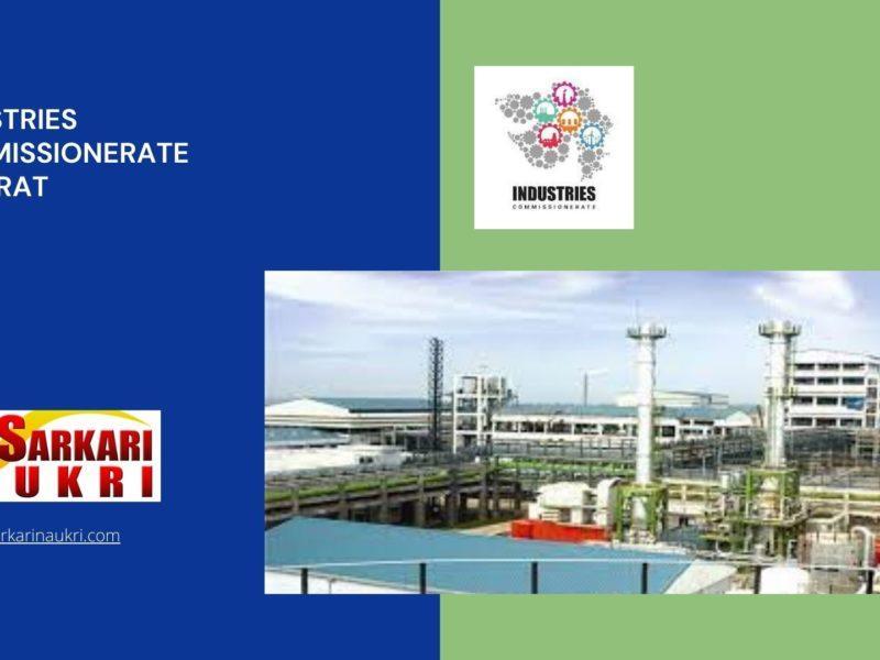 Industries Commissionerate Gujarat Recruitment