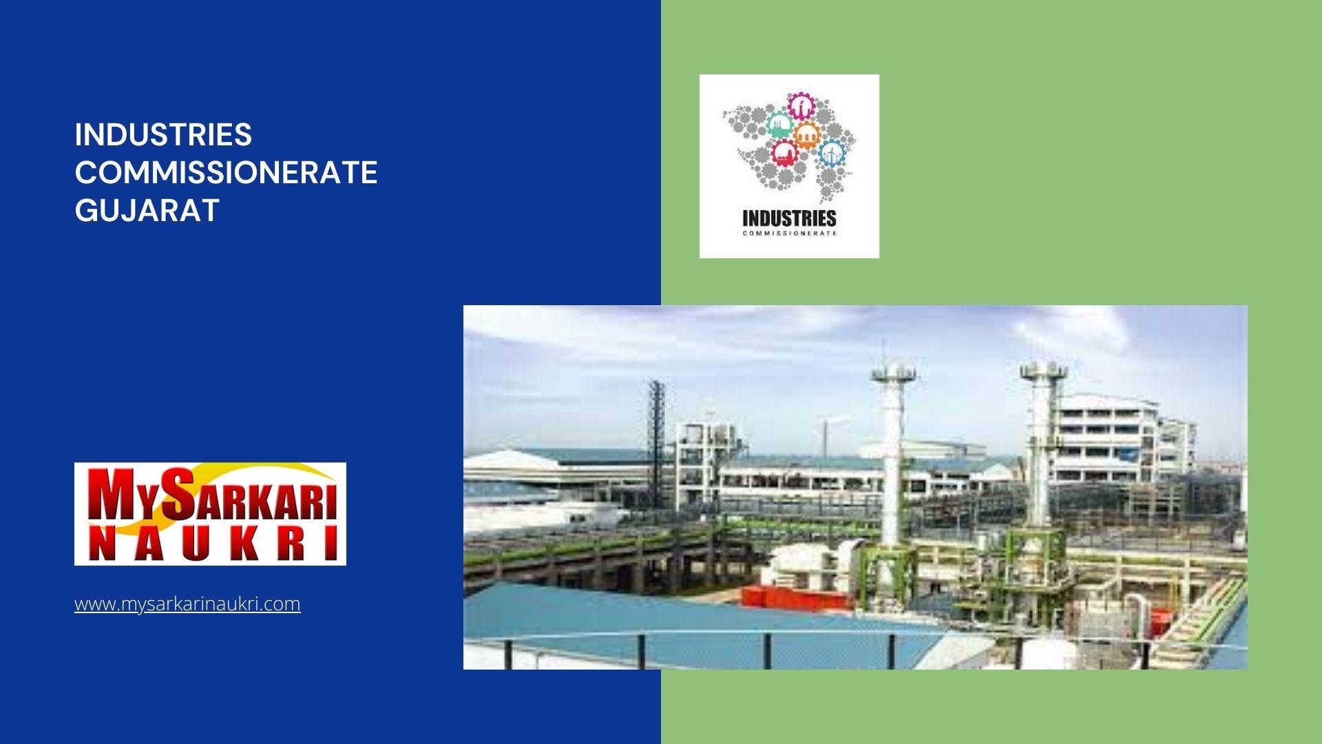 Industries Commissionerate Gujarat Recruitment