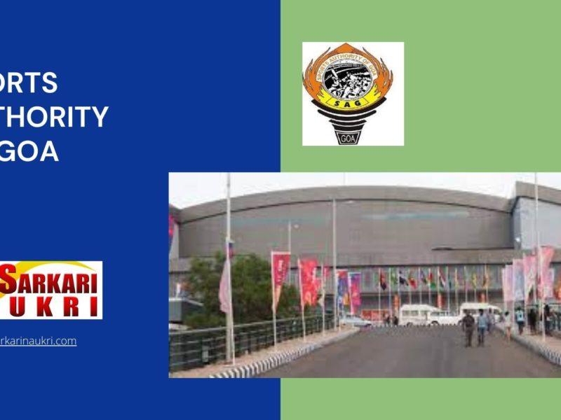 Sports Authority of Goa Recruitment