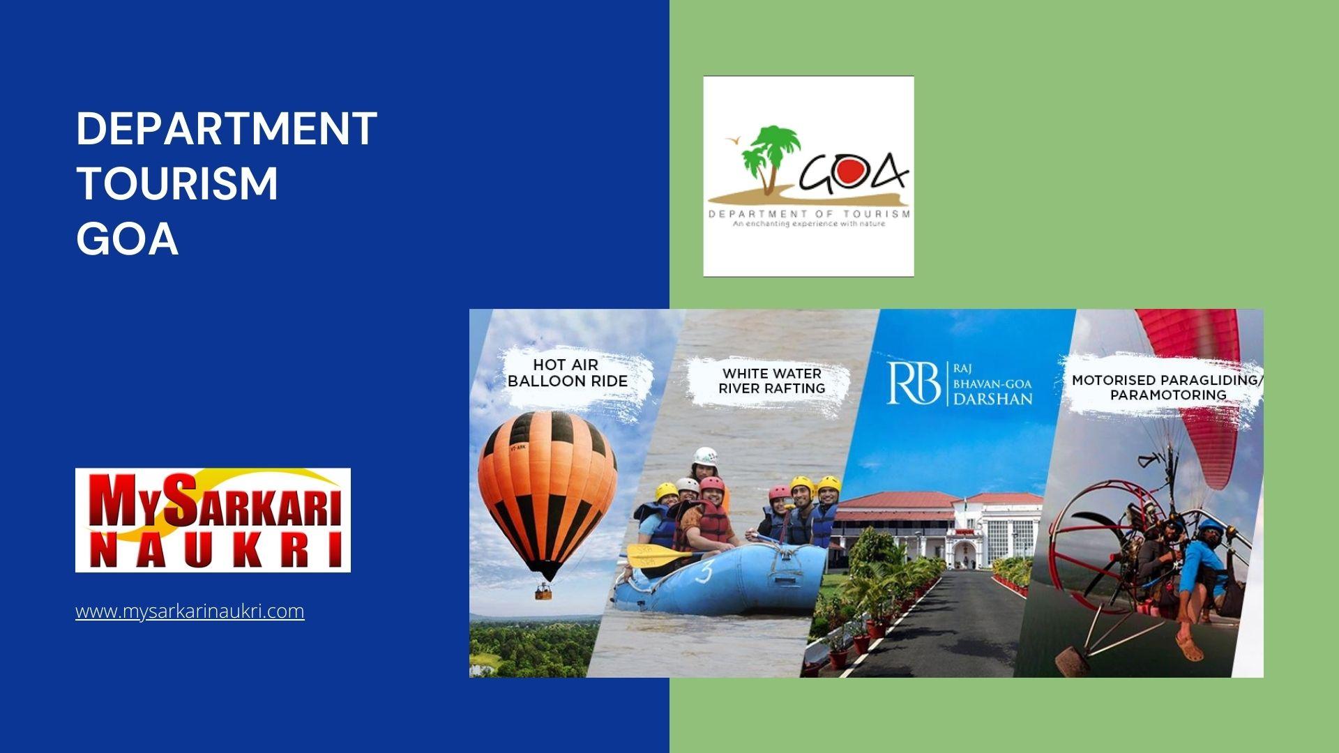 Department Tourism Goa Recruitment