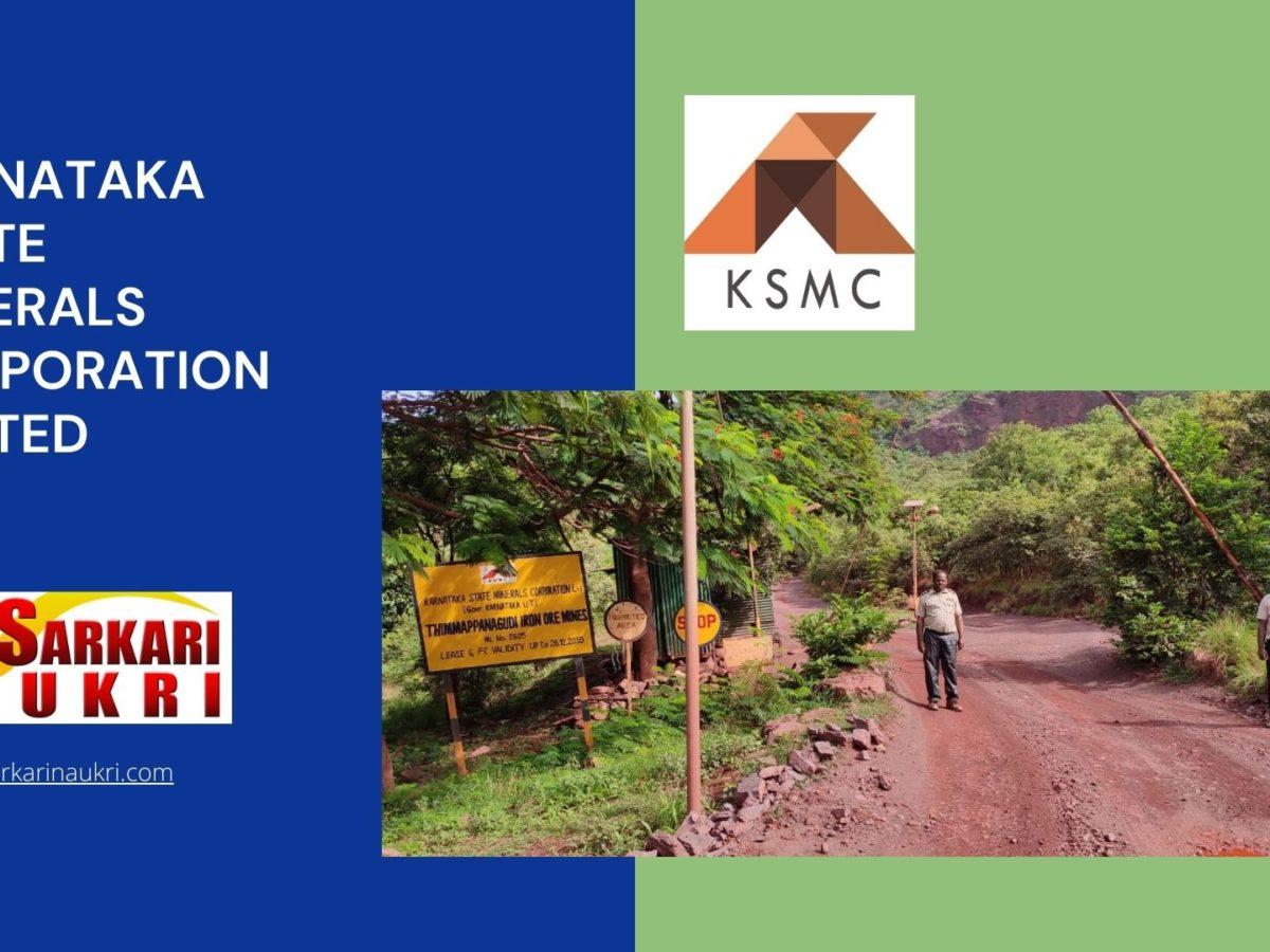 Karnataka State Minerals Corporation Limited Recruitment