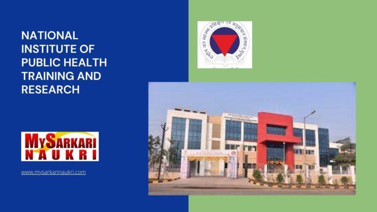 National Institute of Public Health Training and Research Recruitment