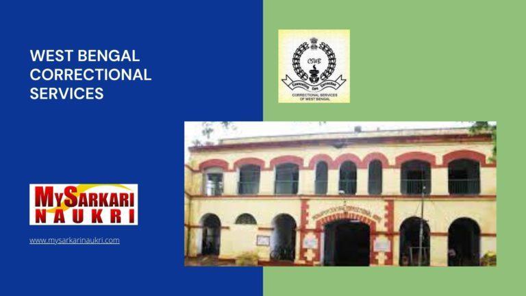 West Bengal Correctional Services Recruitment