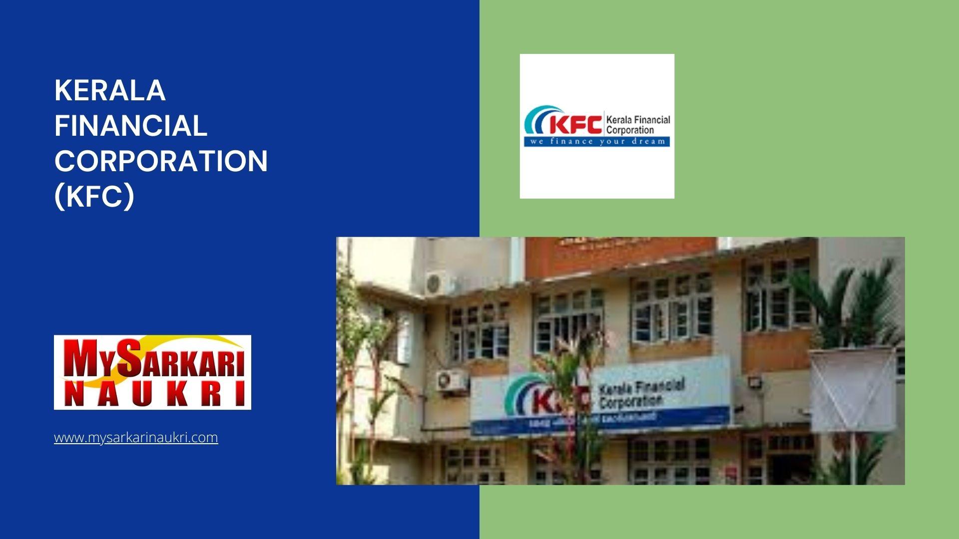 Kerala Financial Corporation (KFC) Recruitment