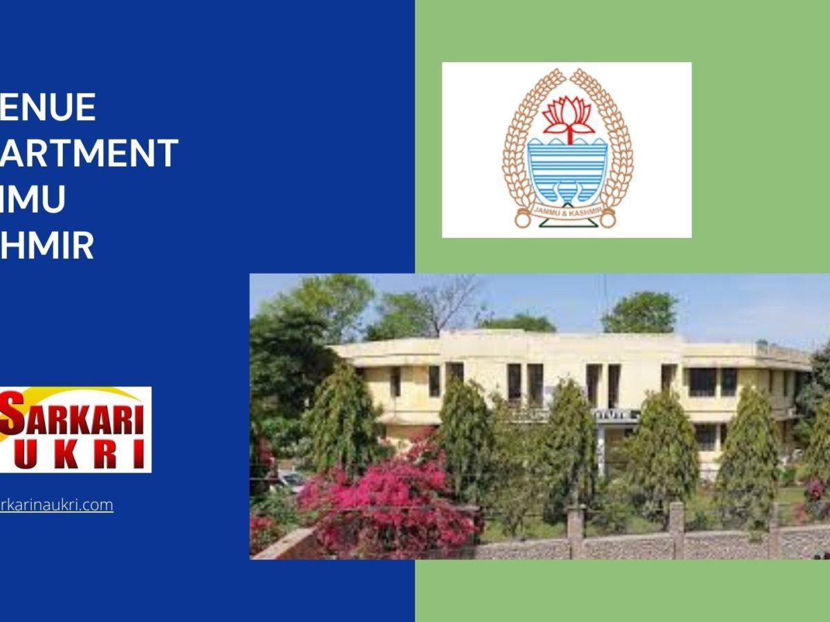 Revenue Department Jammu Kashmir Recruitment