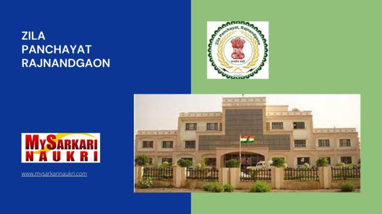 Zila Panchayat Rajnandgaon Recruitment