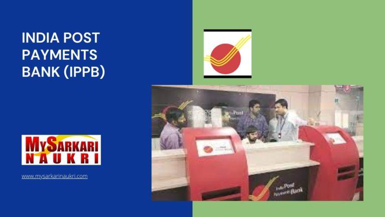 India Post Payments Bank (IPPB) Recruitment