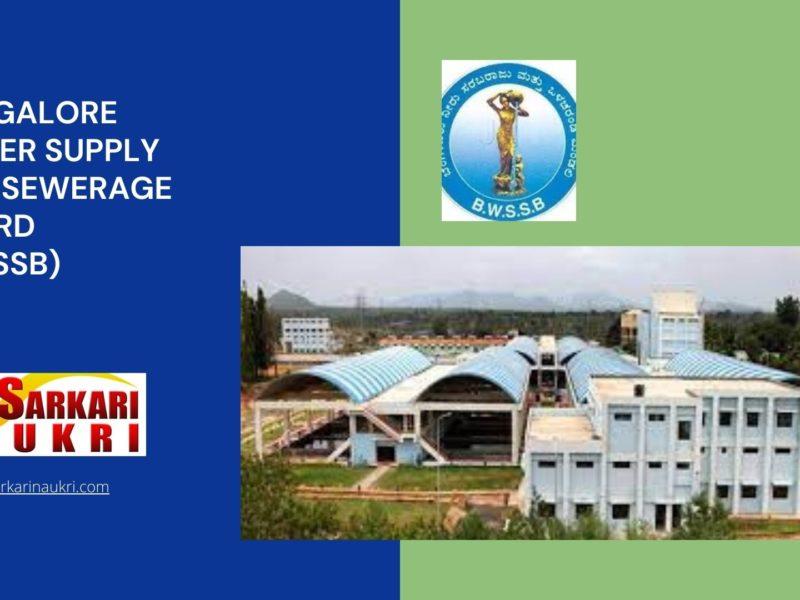 Bangalore Water Supply And Sewerage Board (BWSSB) Recruitment