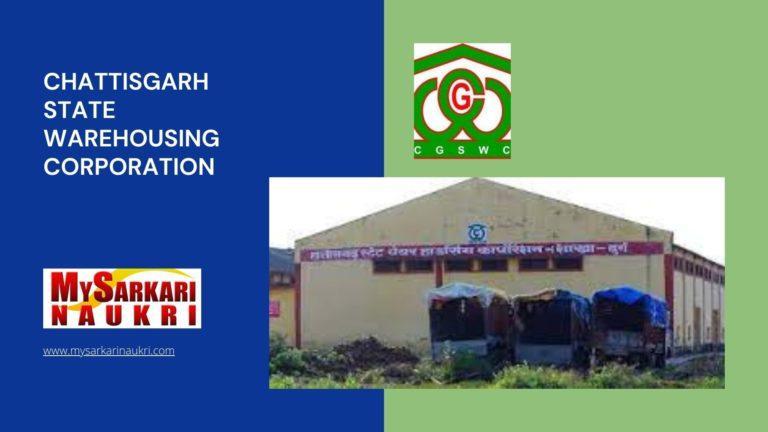 Chattisgarh State Warehousing Corporation Recruitment