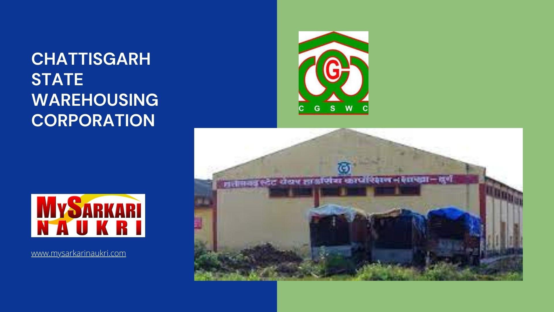 Chattisgarh State Warehousing Corporation Recruitment