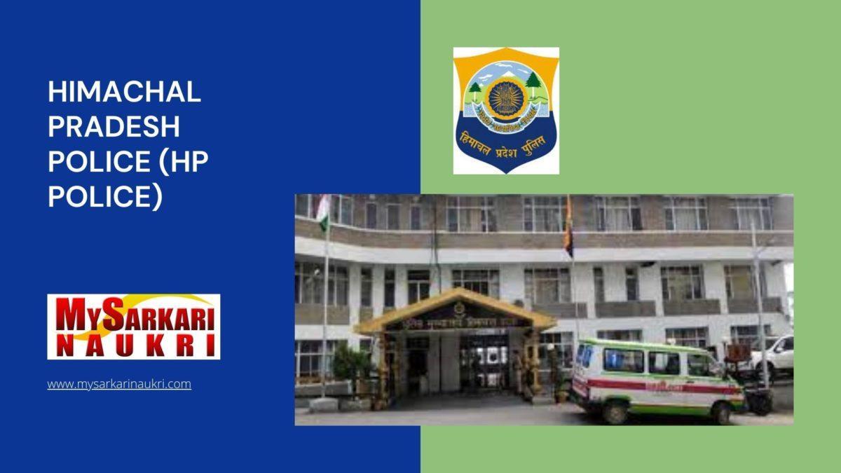 Himachal Pradesh Police (HP Police) Recruitment