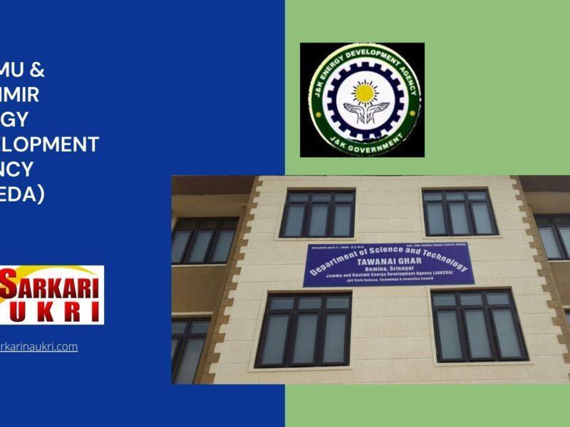 Jammu & Kashmir Energy Development Agency (JAKEDA) Recruitment