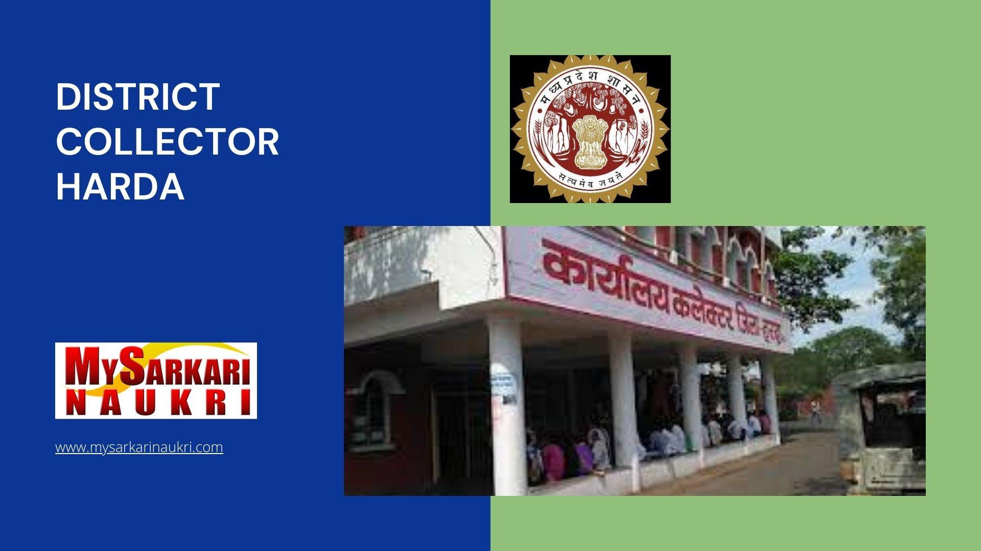 District Collector Harda Recruitment