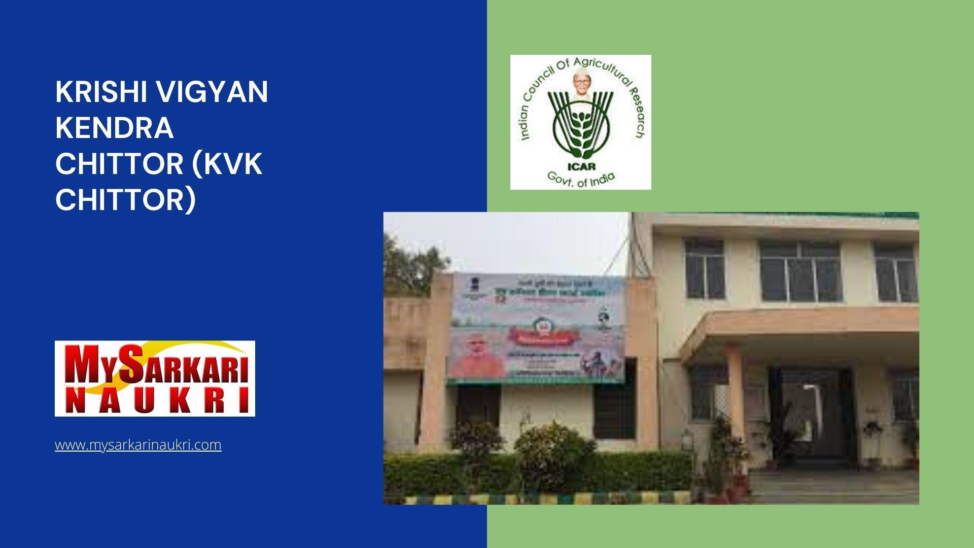 Krishi Vigyan Kendra Chittor (KVK Chittor) Recruitment