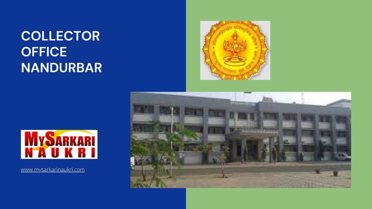 Collector Office Nandurbar Recruitment
