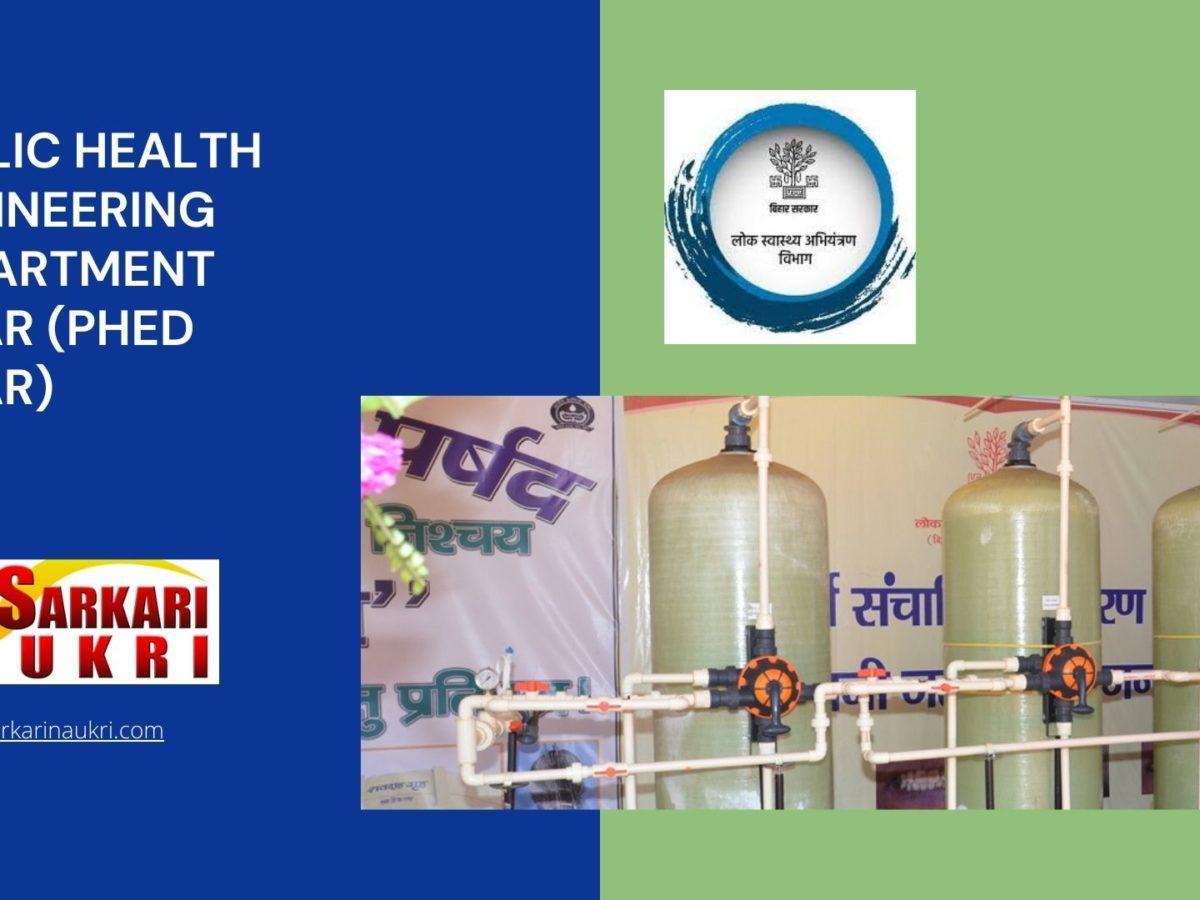 Public Health Engineering Department Bihar (PHED Bihar) Recruitment