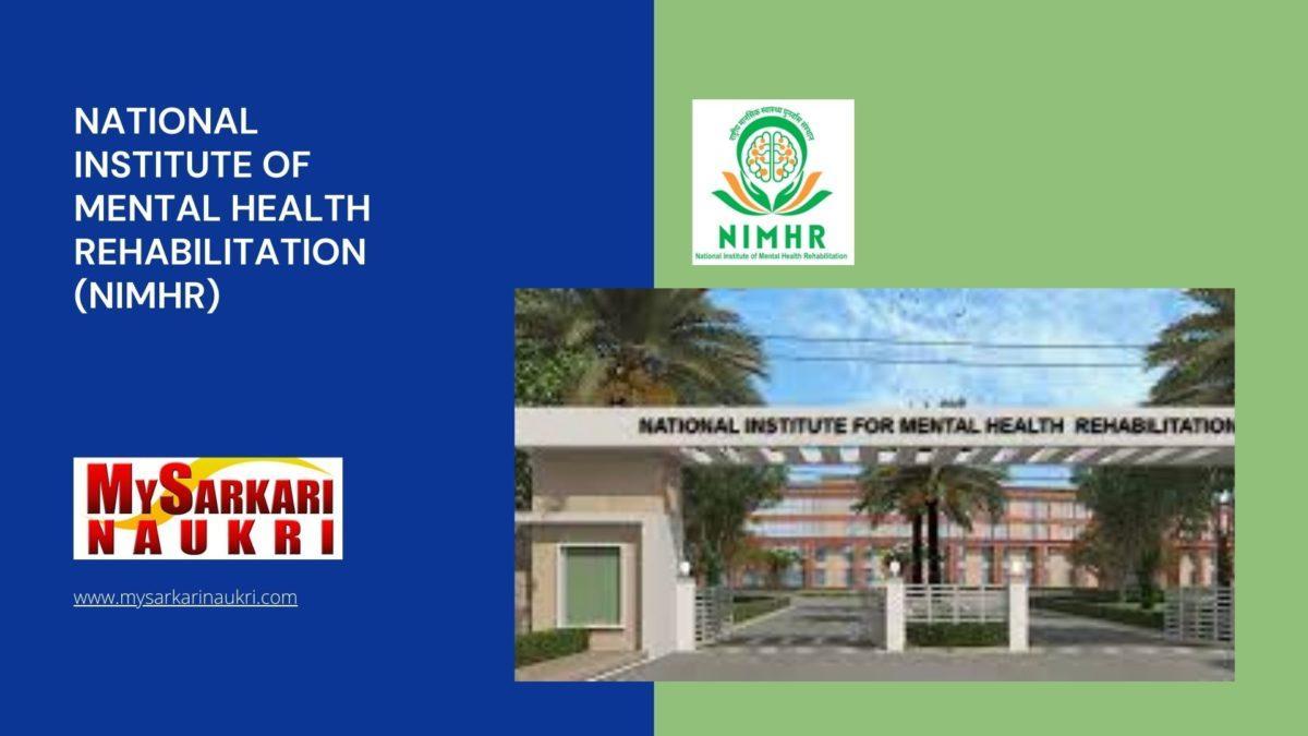 National Institute of Mental Health Rehabilitation (NIMHR) Recruitment