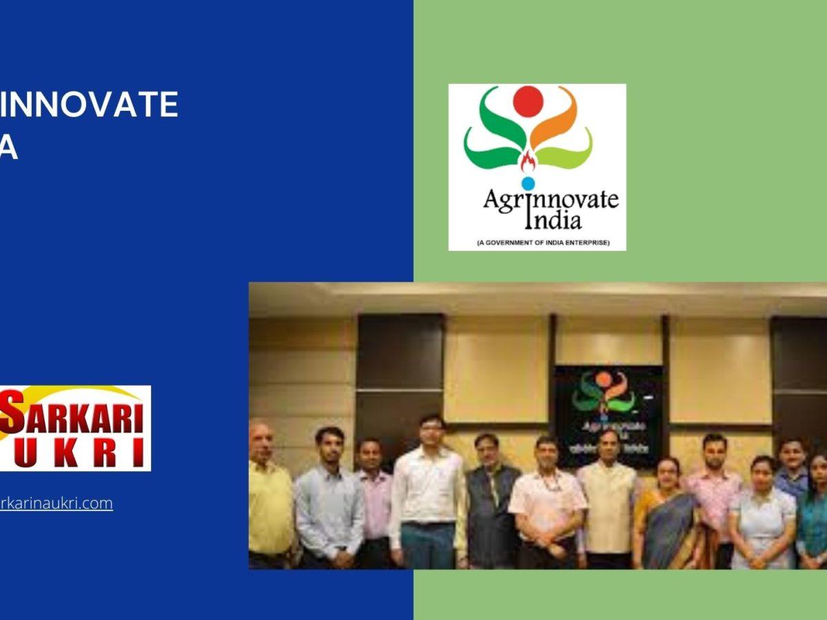 Agrinnovate India Recruitment