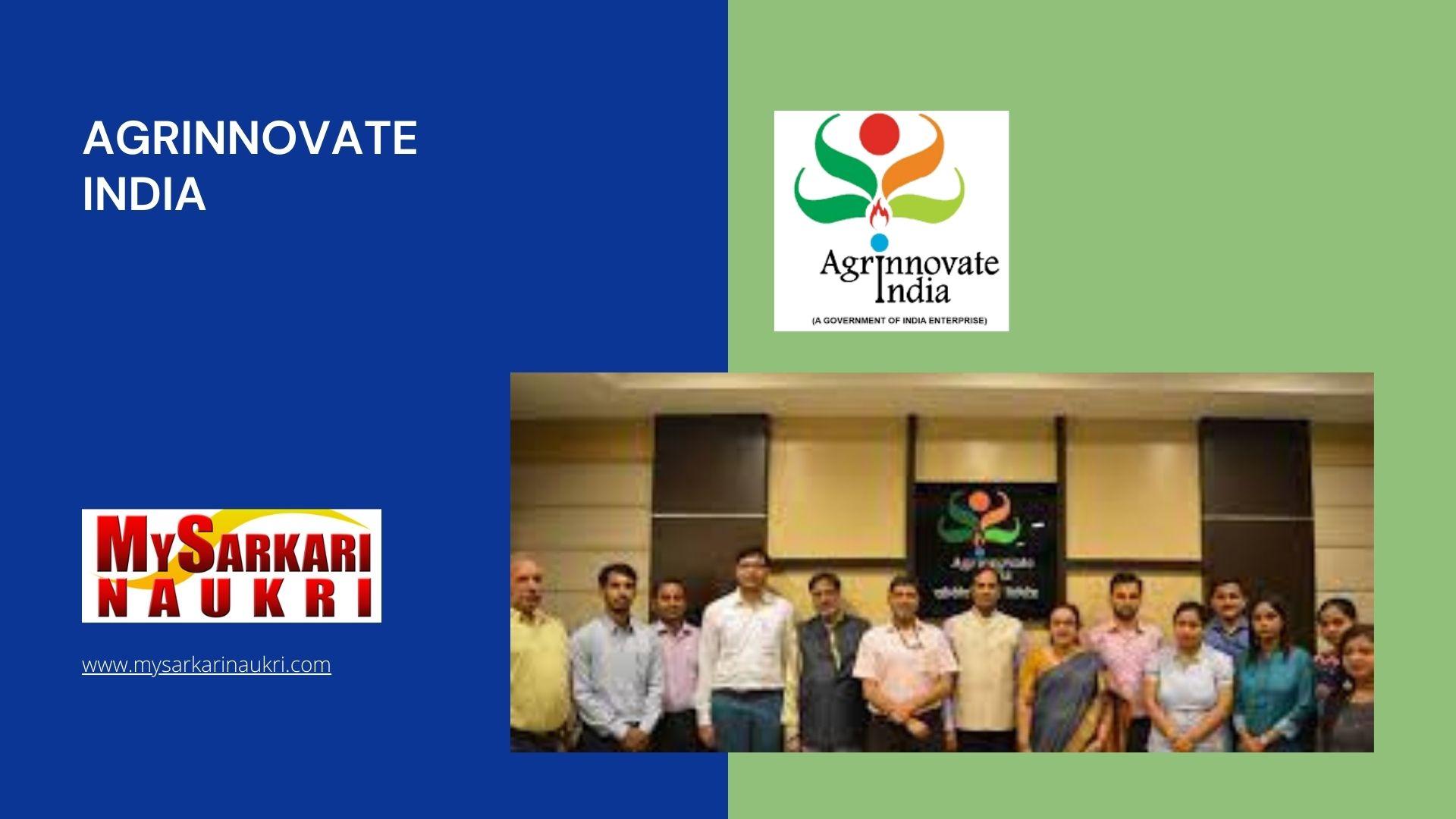 Agrinnovate India Recruitment