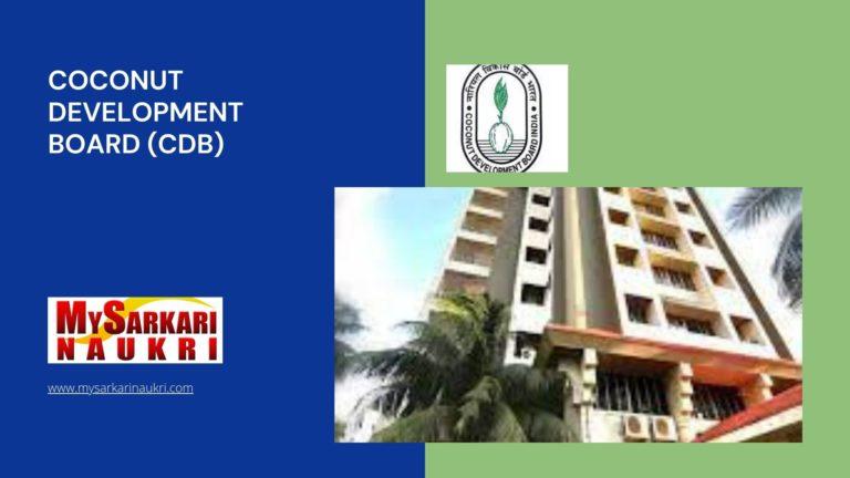 Coconut Development Board (CDB) Recruitment