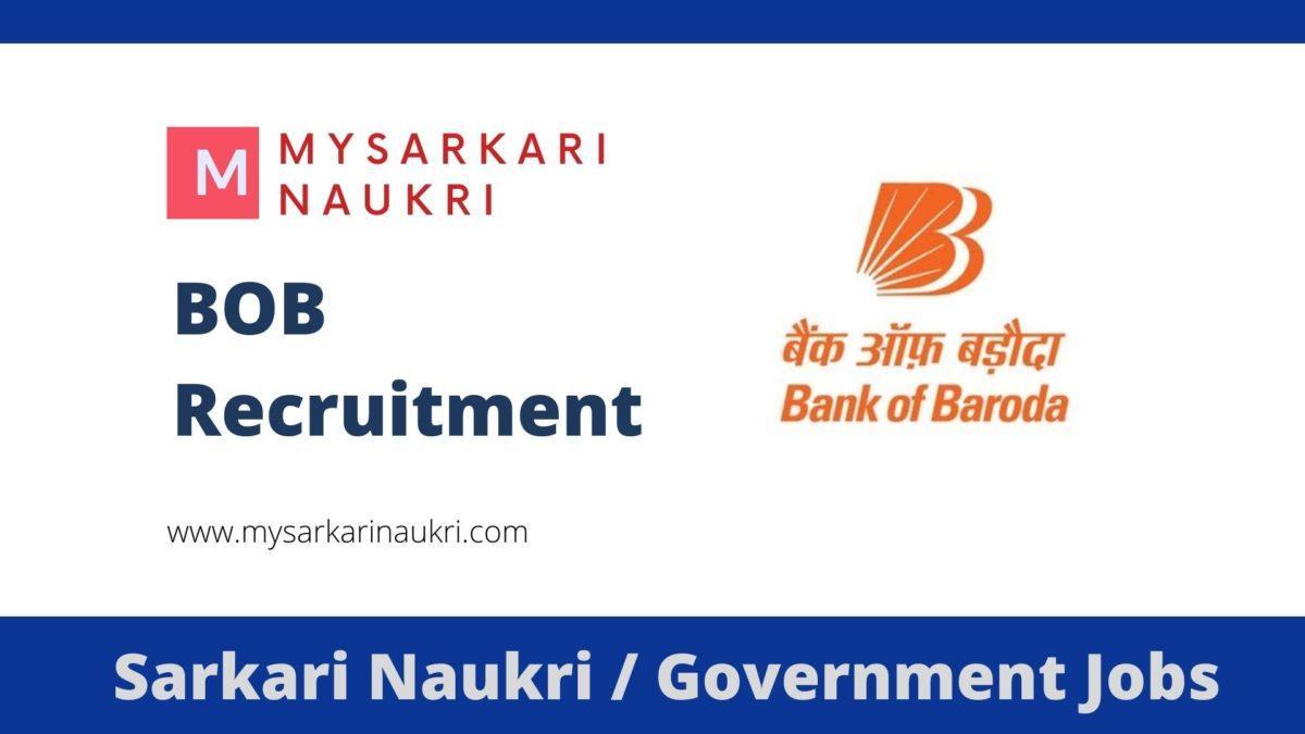 BOB Recruitment 2023 Bank of Baroda Jobs