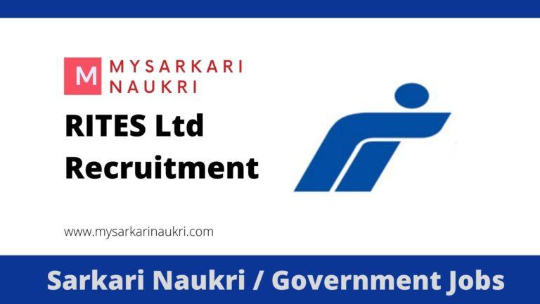 Rites Ltd Recruitment 2023