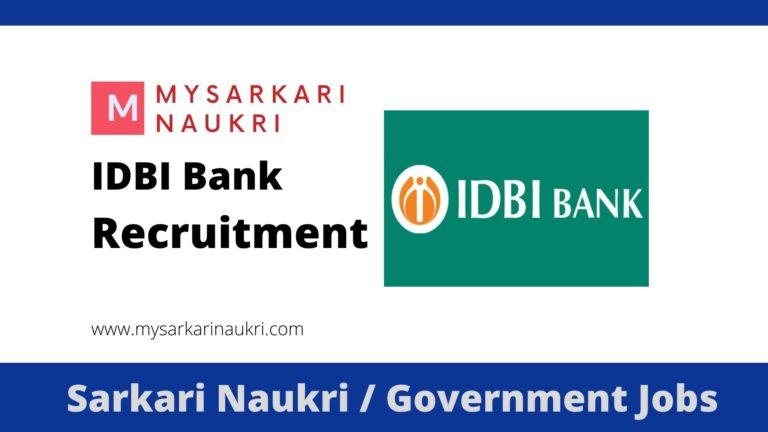 IDBI Bank Recruitment 2023