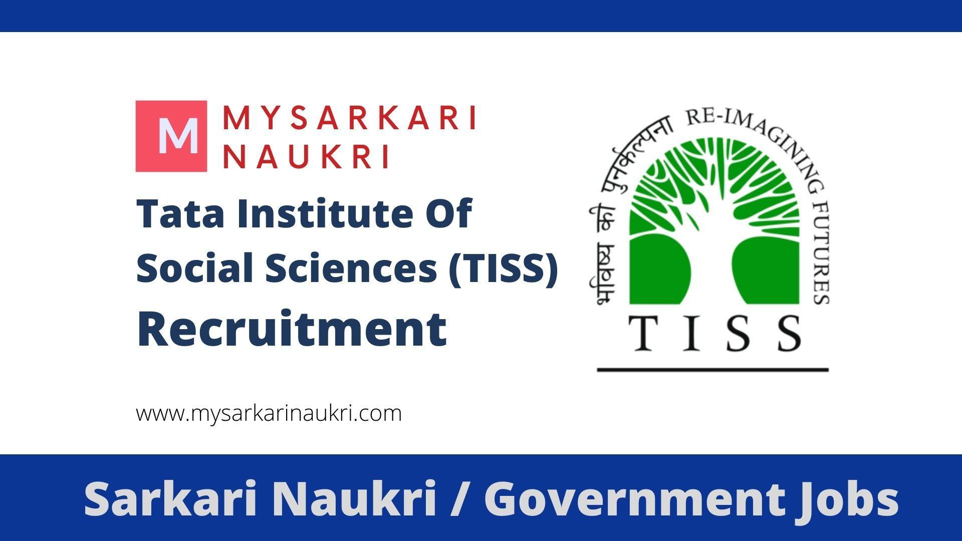 Tata Institute of Social Sciences Recruitment