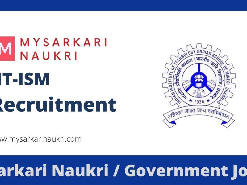 Indian School Of Mines Recruitment