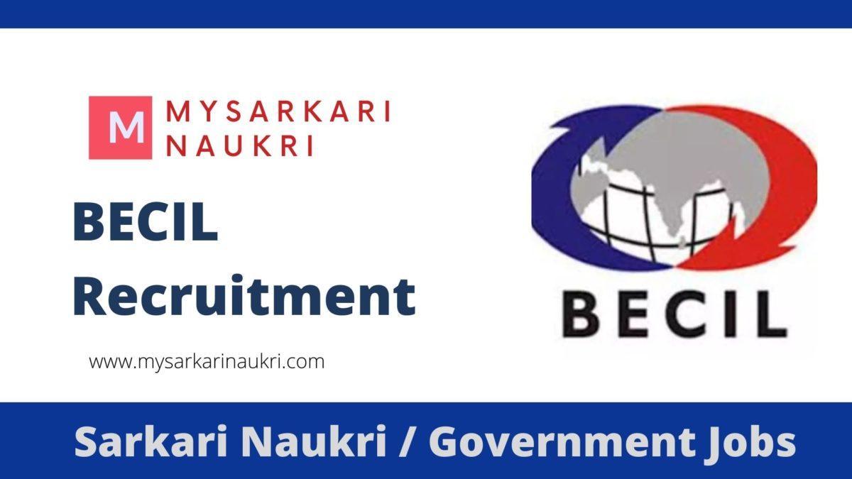BECIL Recruitment 2023 Broadcast Engineering Consultants India Jobs