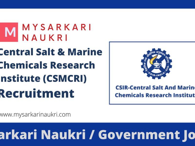 Central Salt & Marine Chemicals Research Institute