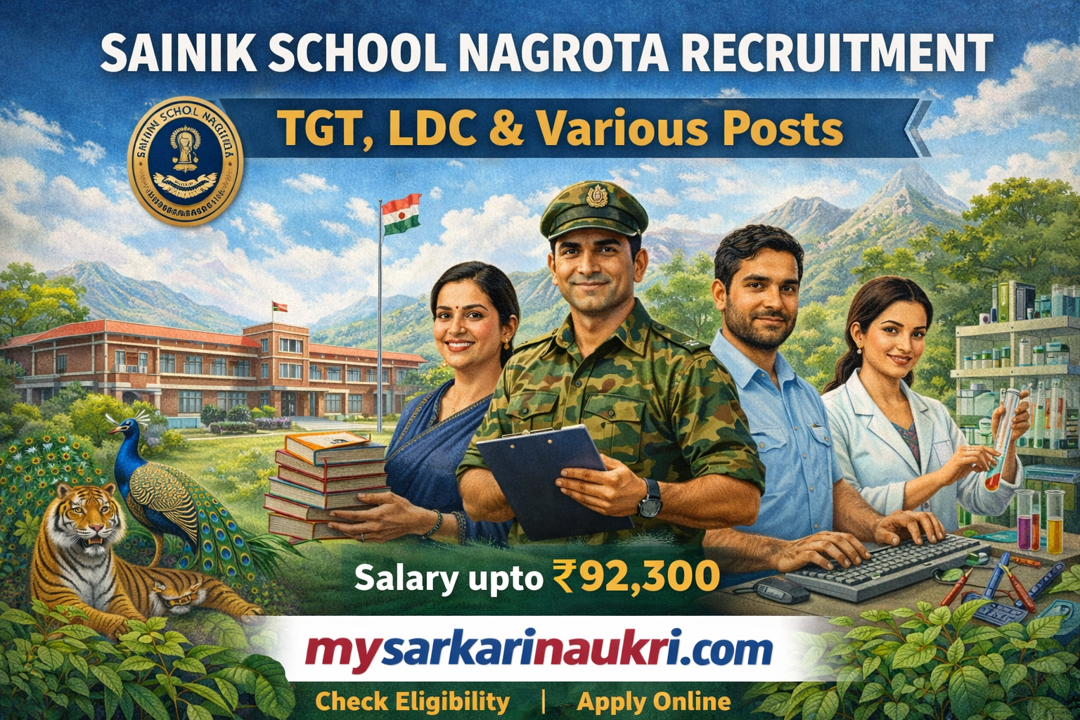 Sainik School Nagrota Recruitment