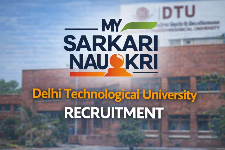 Delhi Technological University Recruitment