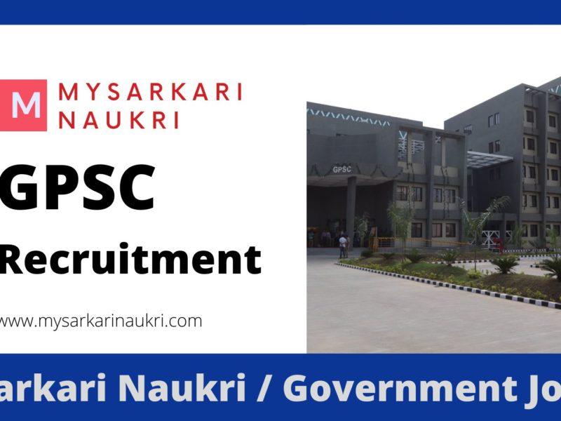 GPSC Recruitment 2023 Gujarat Public Service Commission Jobs