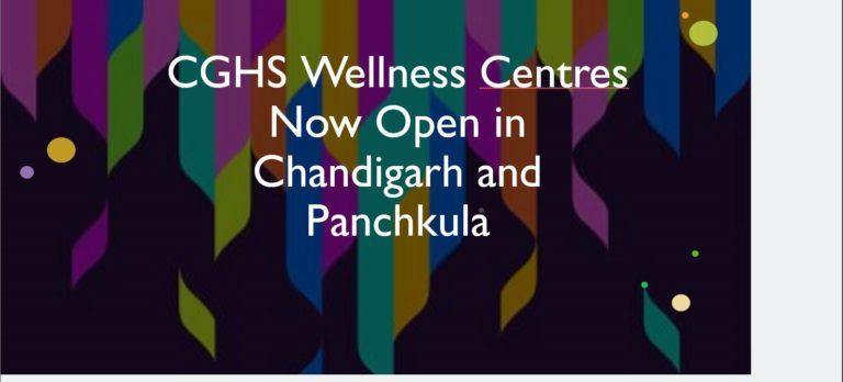 CGHS Wellness Centres Now Open in Chandigarh and Panchkula