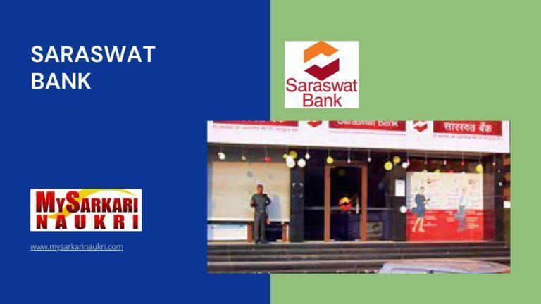 Saraswat Bank Recruitment
