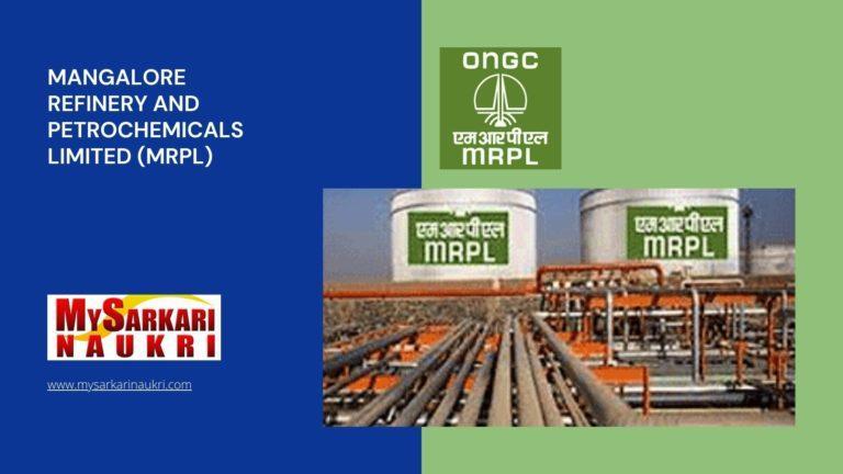 Mangalore Refinery and Petrochemicals Limited (MRPL) Recruitment