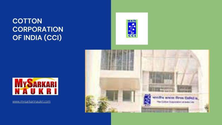 Cotton Corporation Of India (CCI) Recruitment