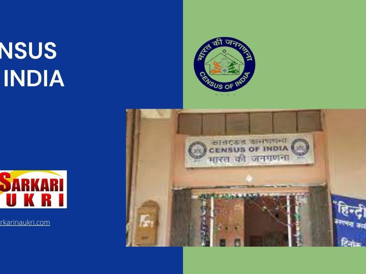 Census of India Recruitment