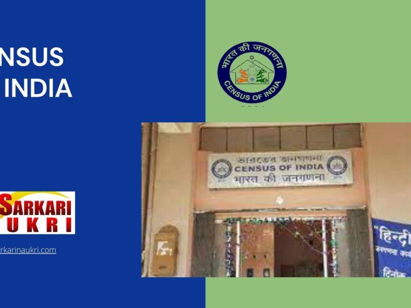 Census of India Recruitment