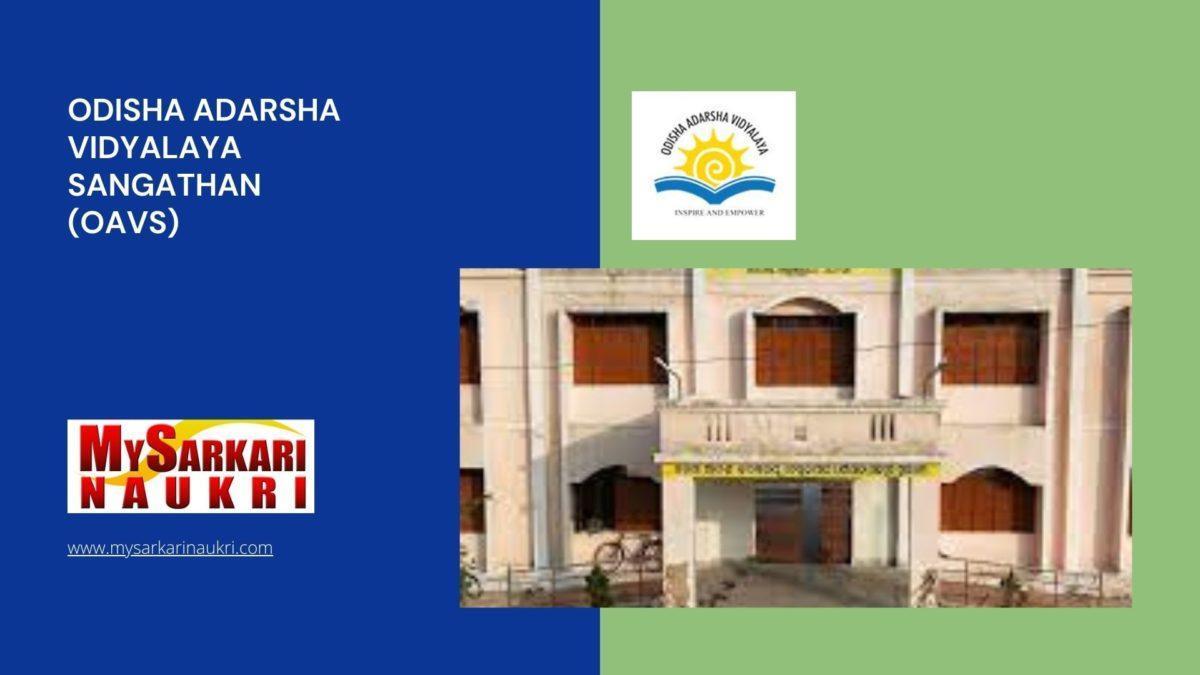 Odisha Adarsha Vidyalaya Sangathan (OAVS) Recruitment