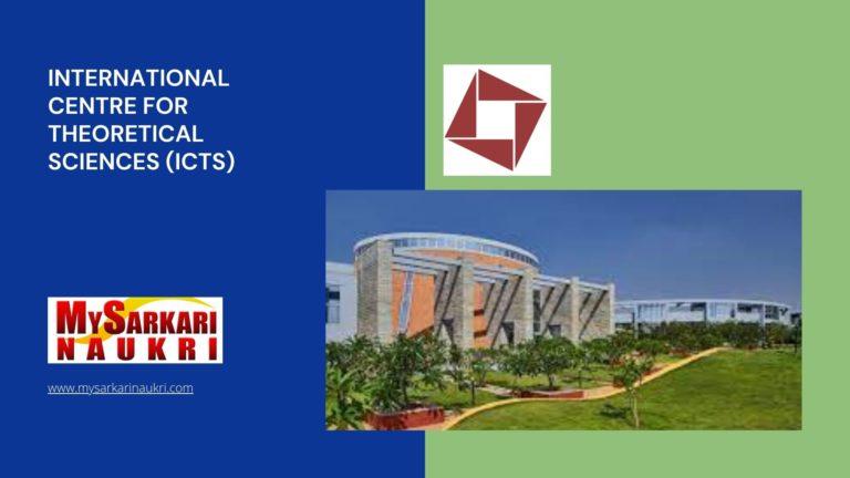 International Centre for Theoretical Sciences (ICTS) Recruitment