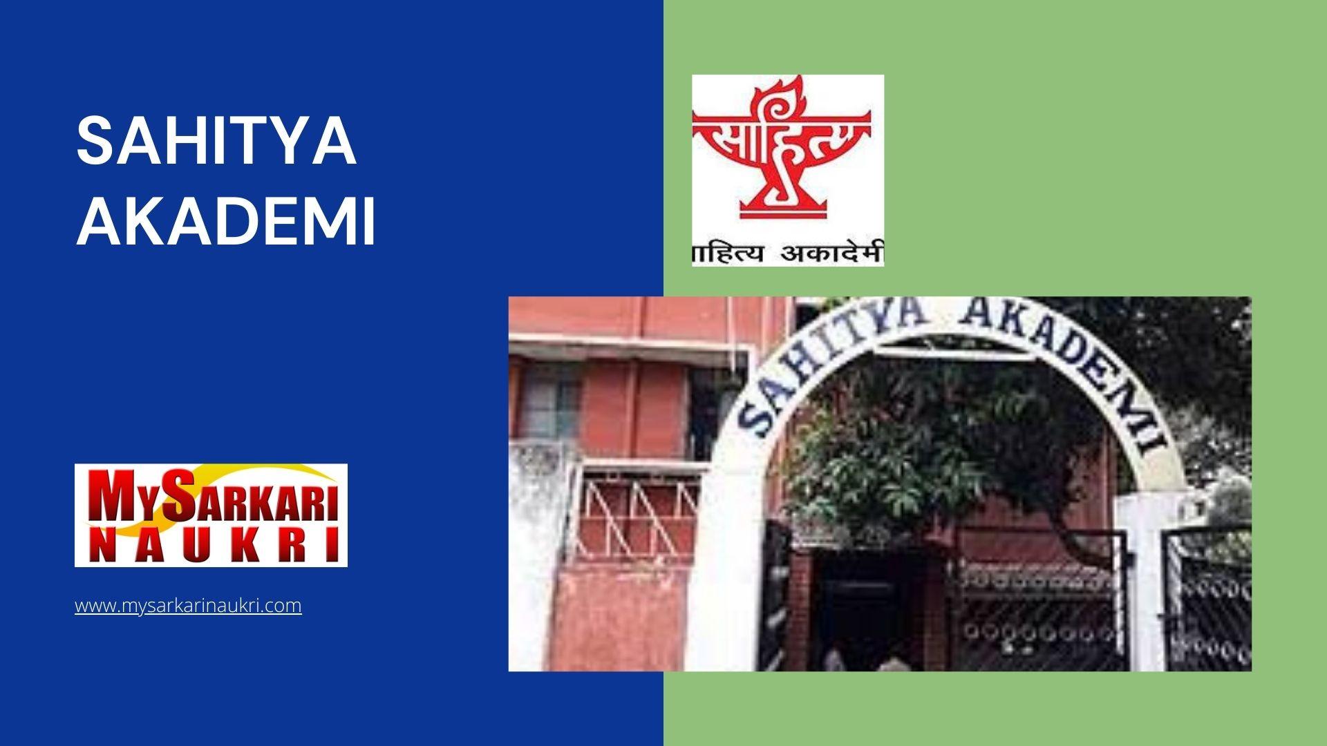 Sahitya Akademi Recruitment