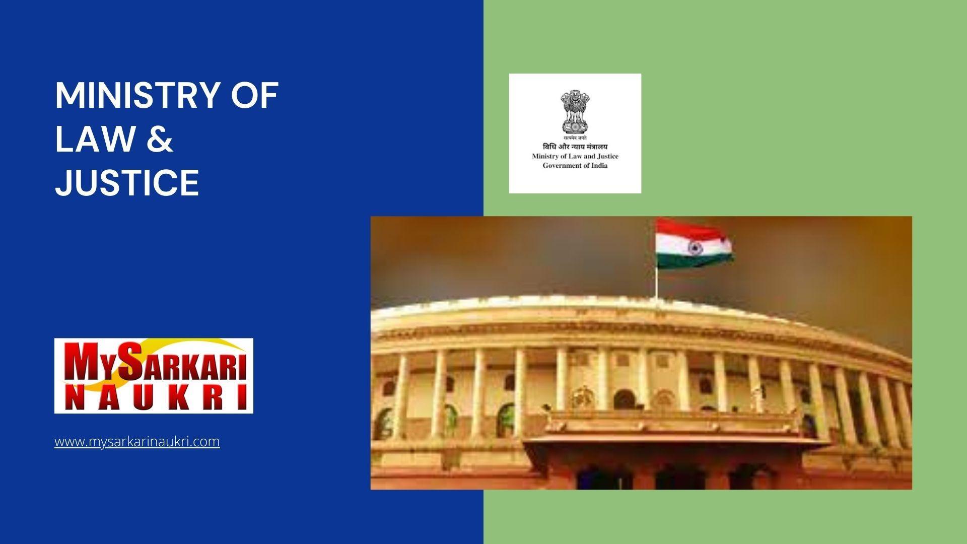 Ministry of Law & Justice Recruitment