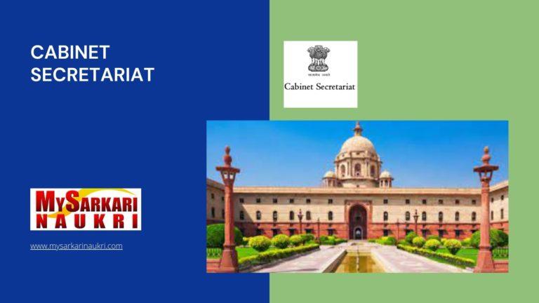 Cabinet Secretariat Recruitment